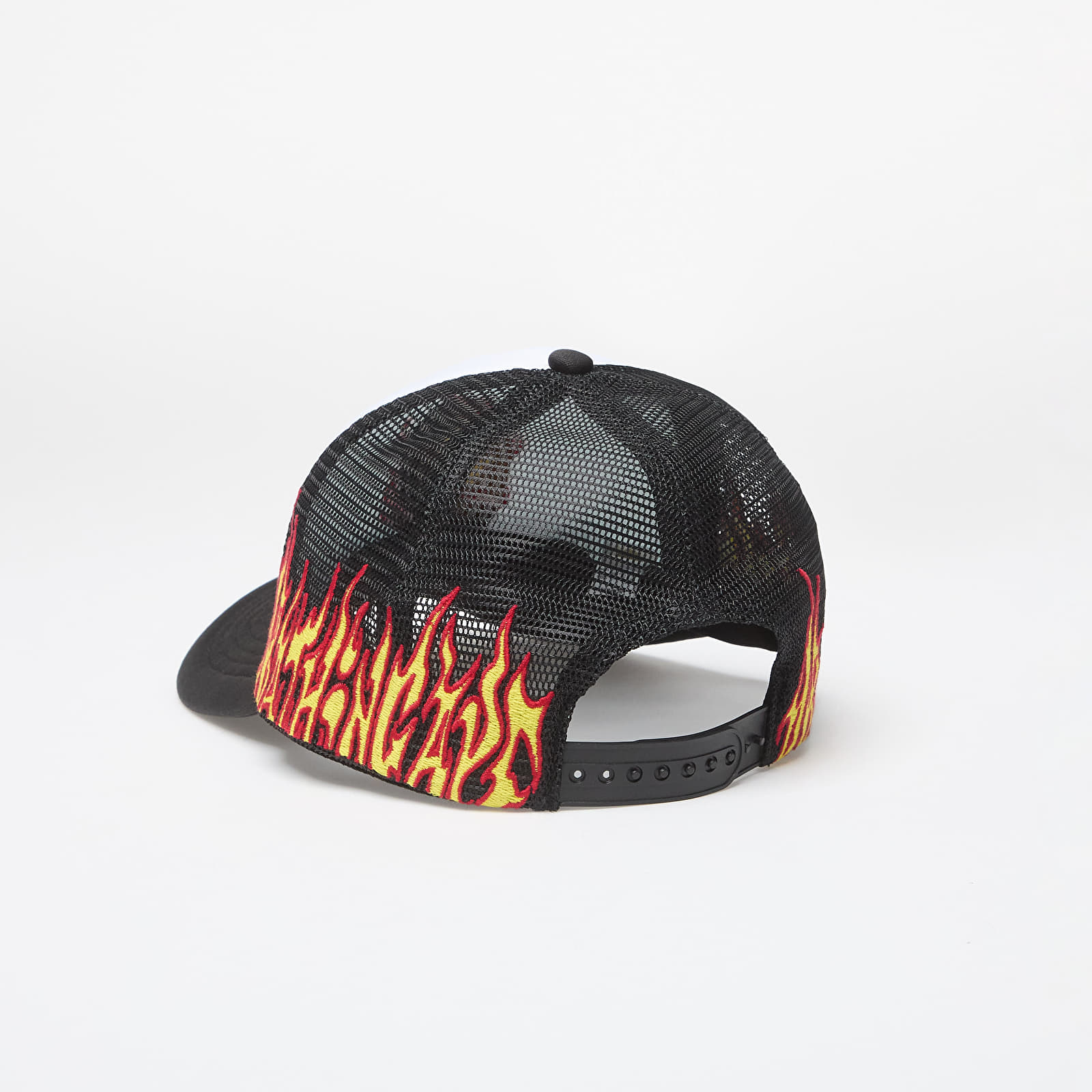 Caps A BATHING APE Embroidery Fire Logo Trucker Cap Black | Footshop