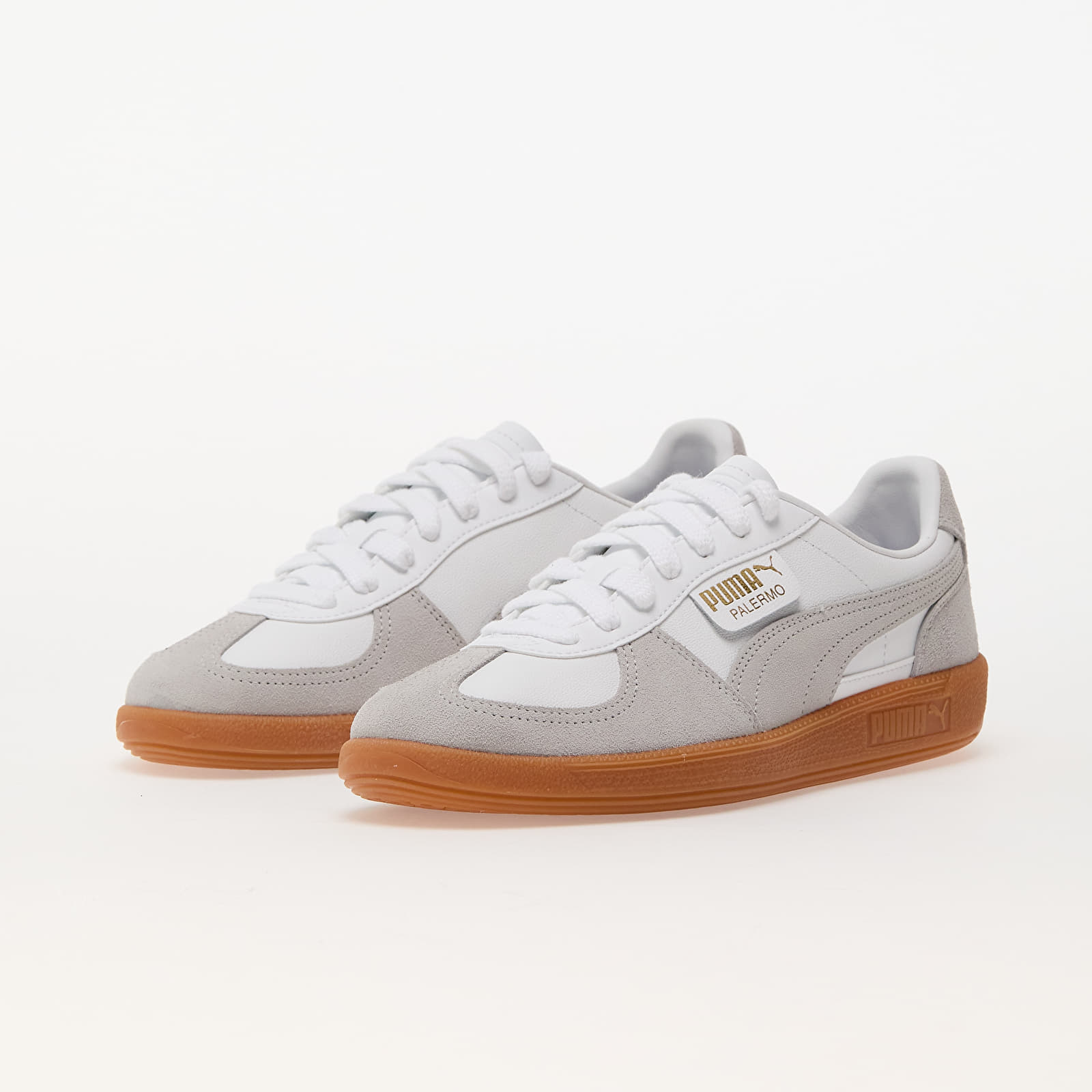 Încălțăminte și sneakerși pentru bărbați Puma Palermo Lth White