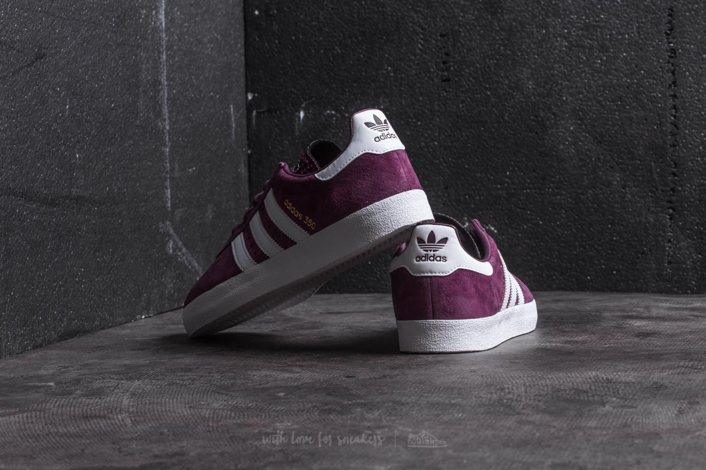 Herenschoenen adidas 350 Red Night/ Ftw White/ Gold Metalic