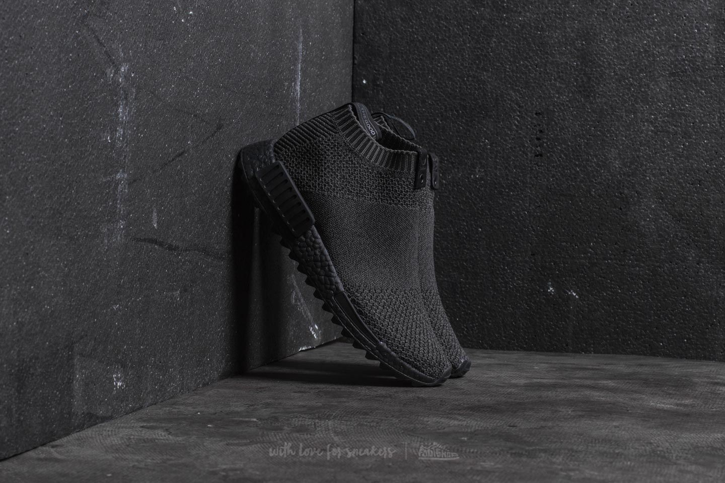 Buty męskie adidas x The Good Will Out NMD_CS1 Primeknit Black/ Black/ Black