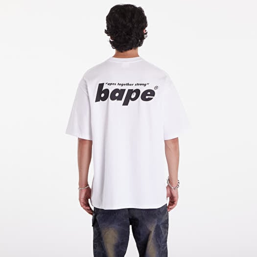 T-shirt A BATHING APE Shark Shinji Ape Head Relaxed Fit Tee White