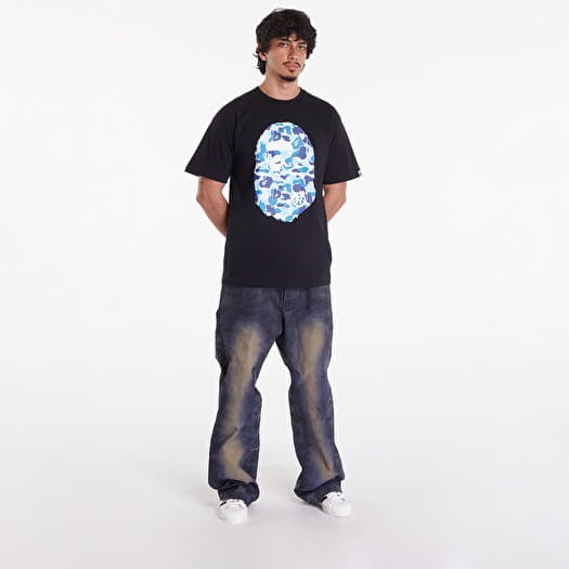 T-shirts A BATHING APE Abc Camo Big Ape Head Tee Black/ Blue