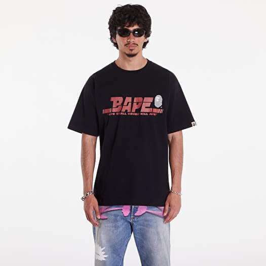 T-shirt A BATHING APE Bape Sports Logo Tee Black