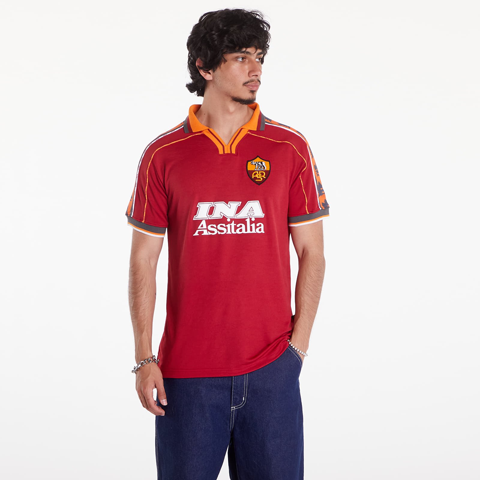 Jerseys COPA AS Roma 1998 99 Retro Football Shirt UNISEX Red Footshop