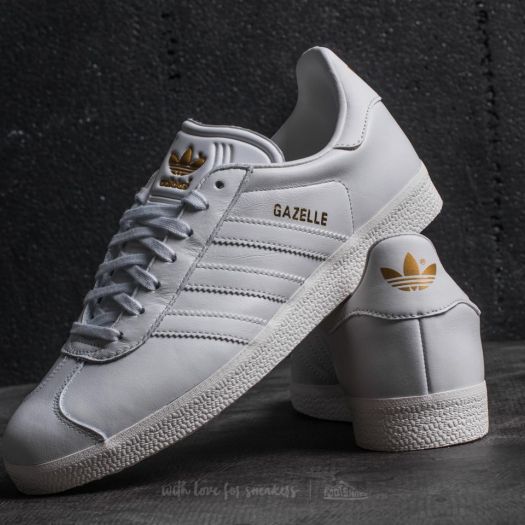 Women's shoes adidas Gazelle Crystal White/ Crystal White/ Gold Metalic  (BY9354) | Footshop