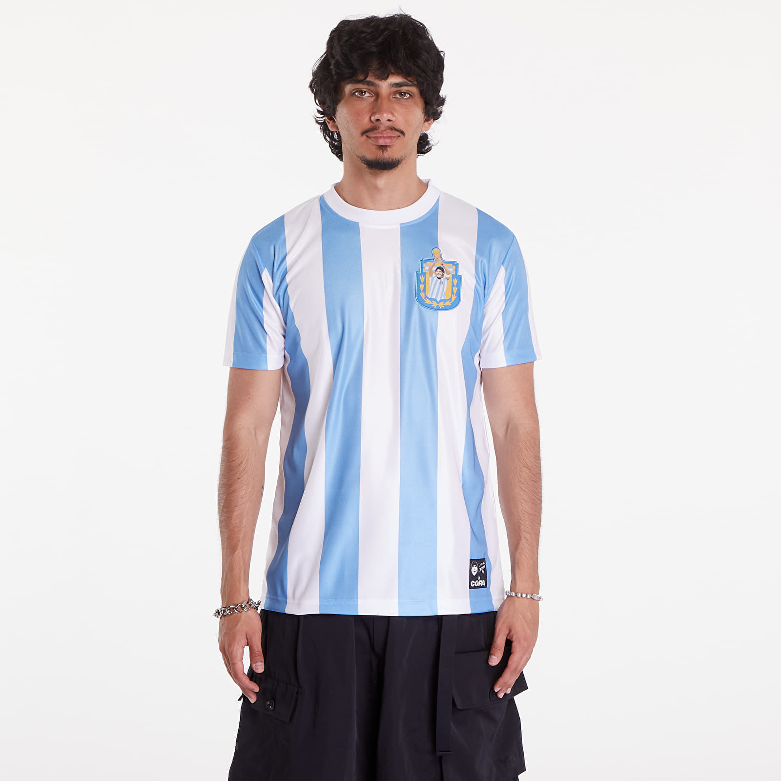 Джърси COPA x Maradona Argentina 1986 Retro Football Shirt UNISEX White/ Blue S