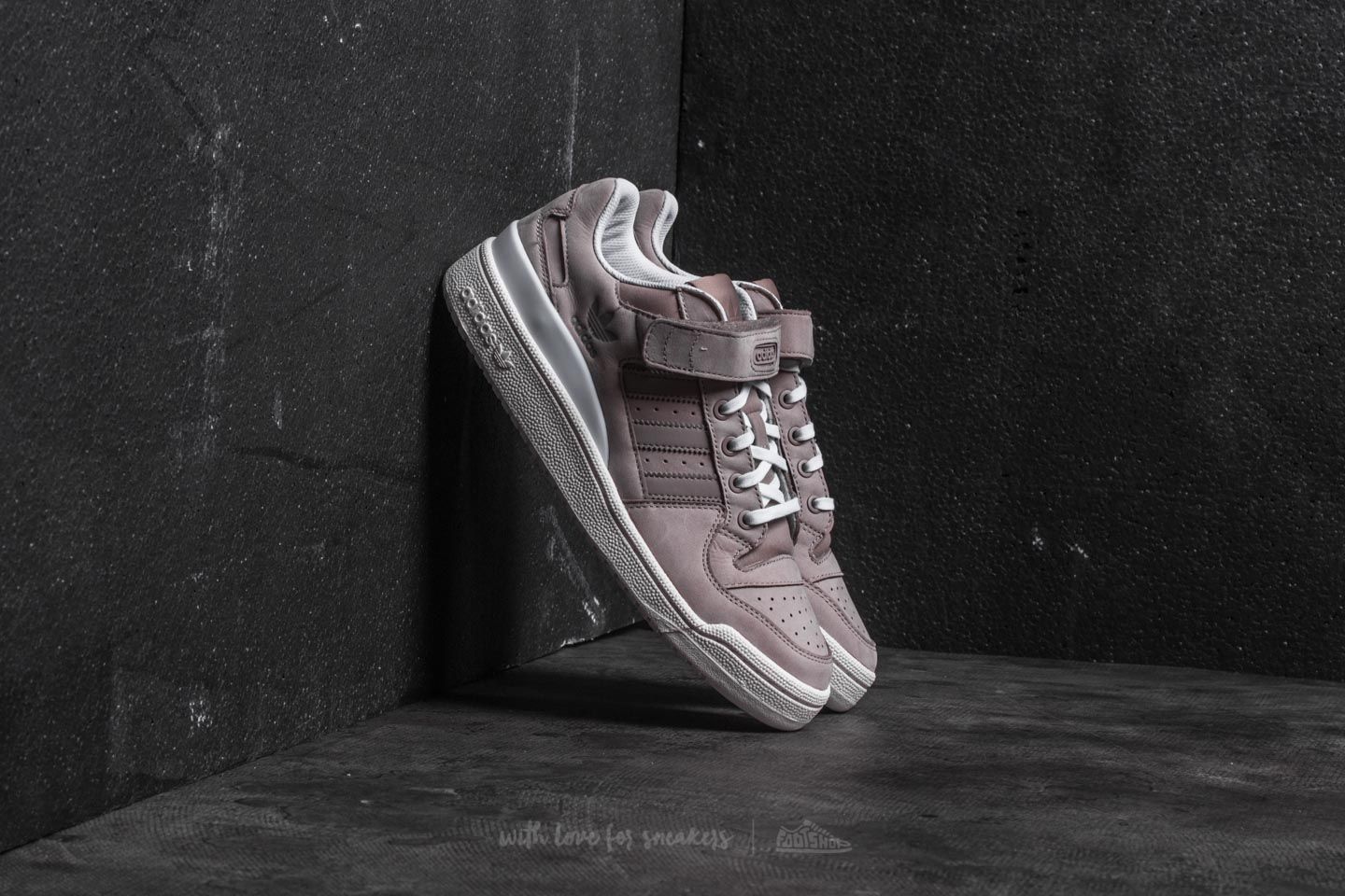 Buty męskie adidas Forum Low Vapour Grey/ Chalk White/ Ftw White