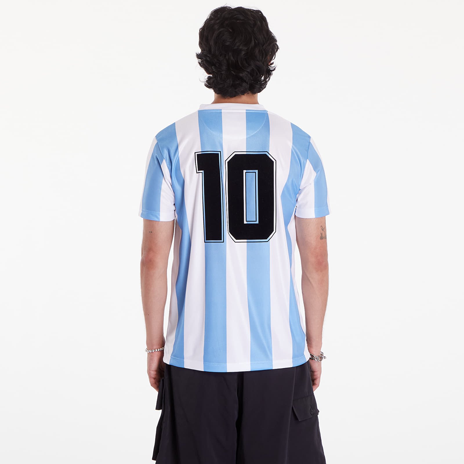 Maglie COPA x Maradona Argentina 1986 Retro Football Shirt UNISEX White Blue Footshop
