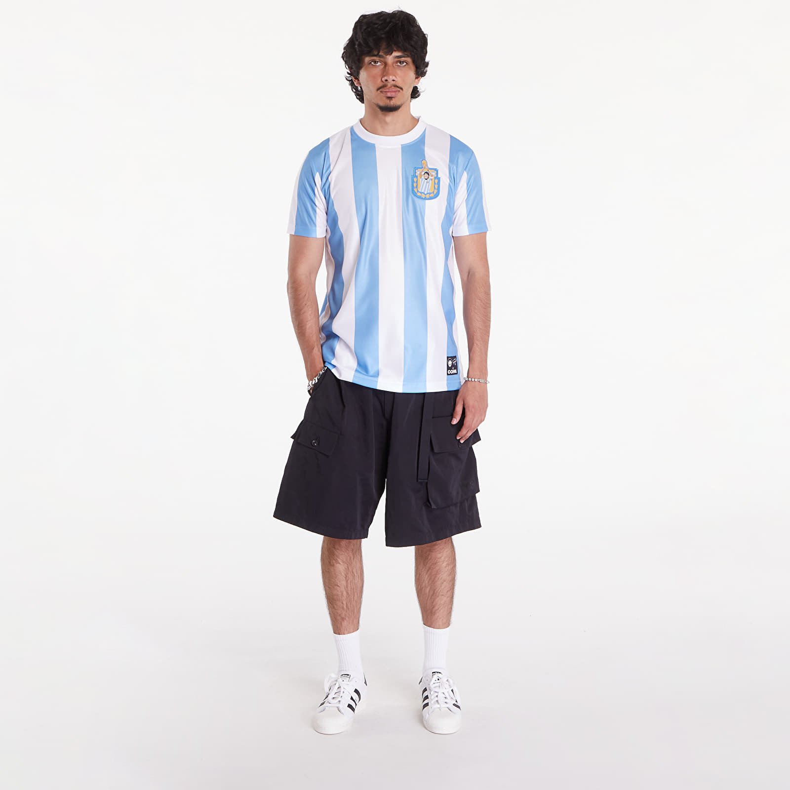 Jerseys COPA x Maradona Argentina 1986 Retro Football Shirt UNISEX White/ Blue