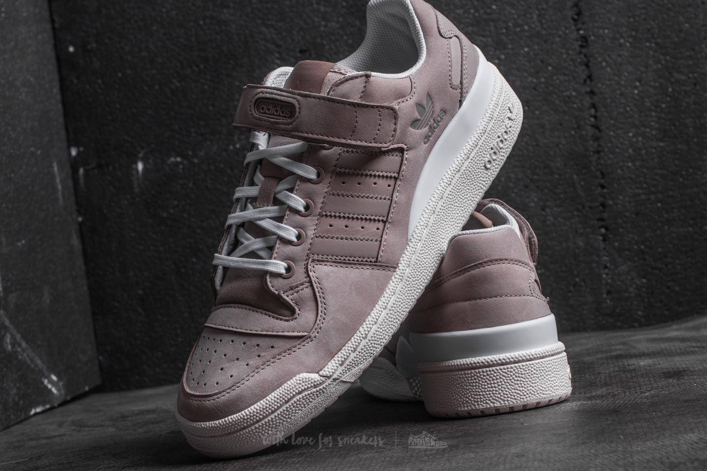 Buty męskie adidas Forum Low Vapour Grey/ Chalk White/ Ftw White