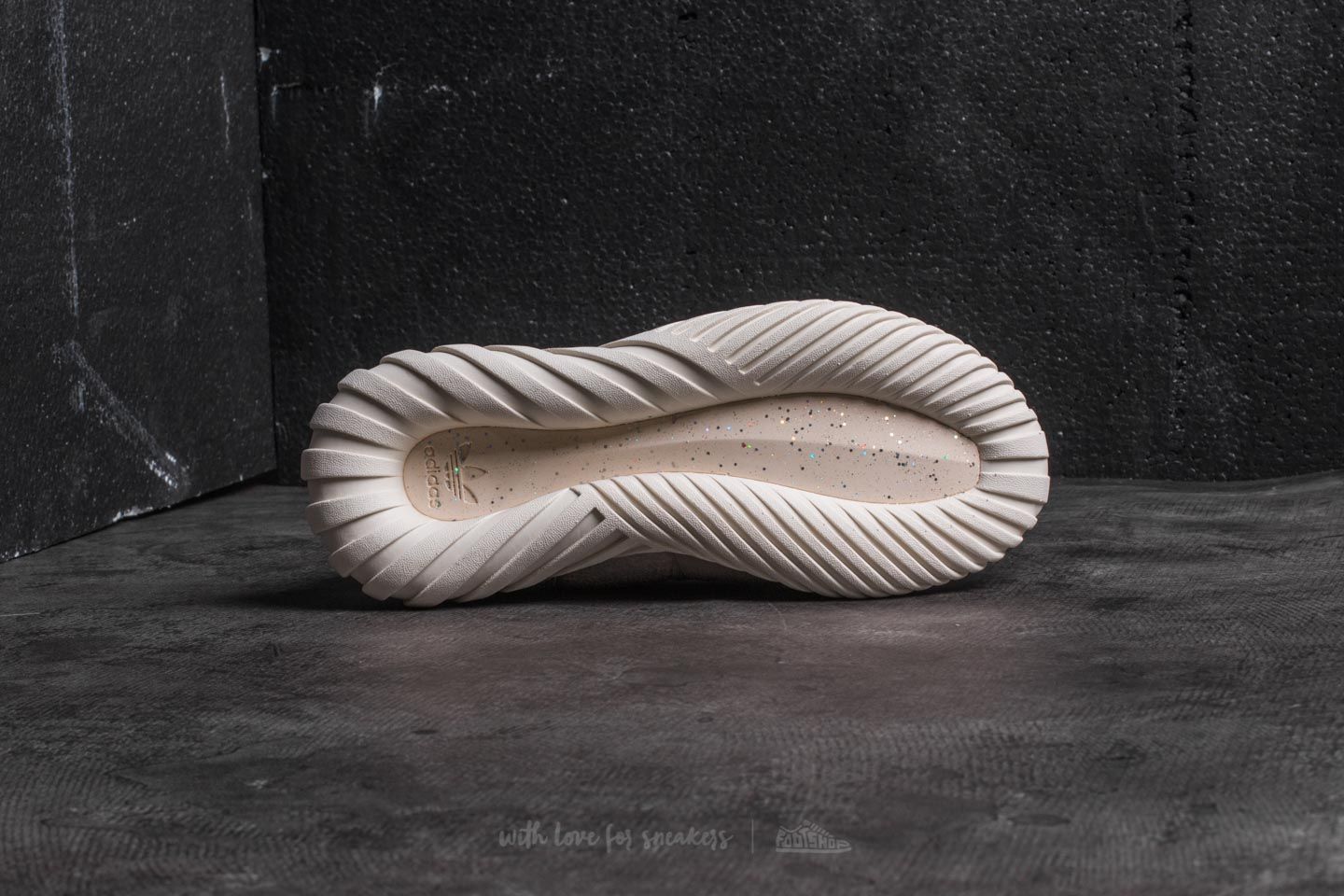 Women's shoes adidas Consortium x Overkill x Fruition Sneaker Exchange Tubular Elastics Linen/ Ftw White/ Clear White