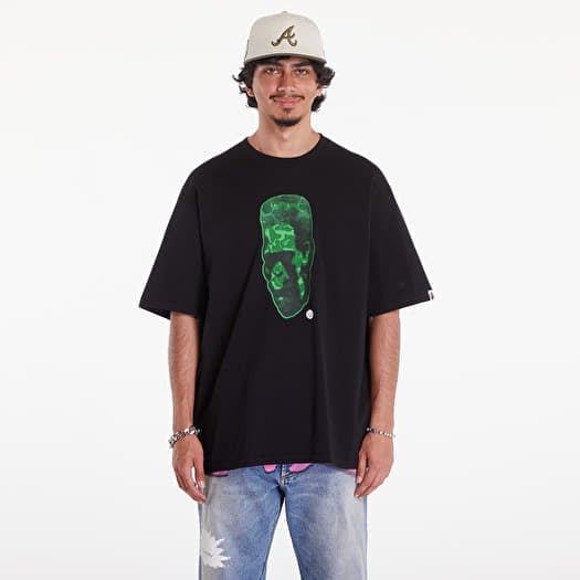 T-shirt A BATHING APE Spray Frankenstein Relaxed Fit Tee Black