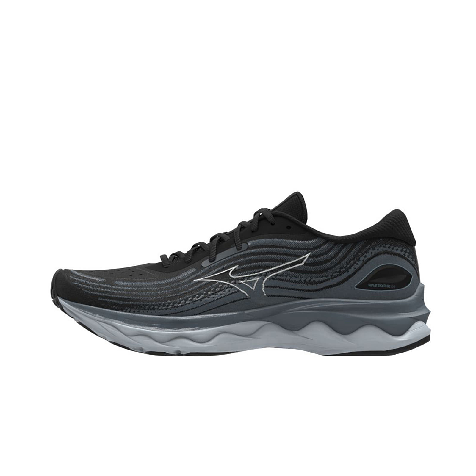 Încălțăminte și sneakerși pentru bărbați Mizuno Wave Skyrise 4 Black/ White/ StormWeather