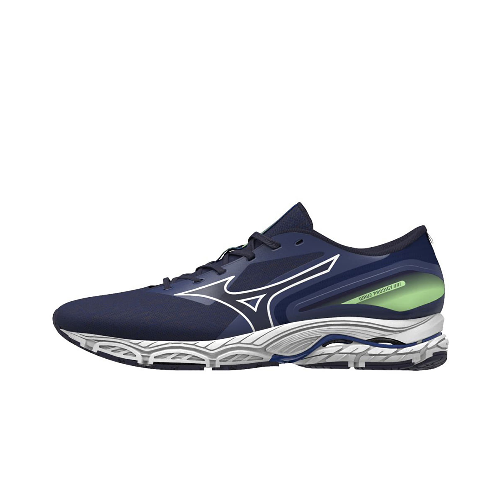 Zapatillas Hombre Mizuno Wave Prodigy 5 BDepths/ White/ TechGreen
