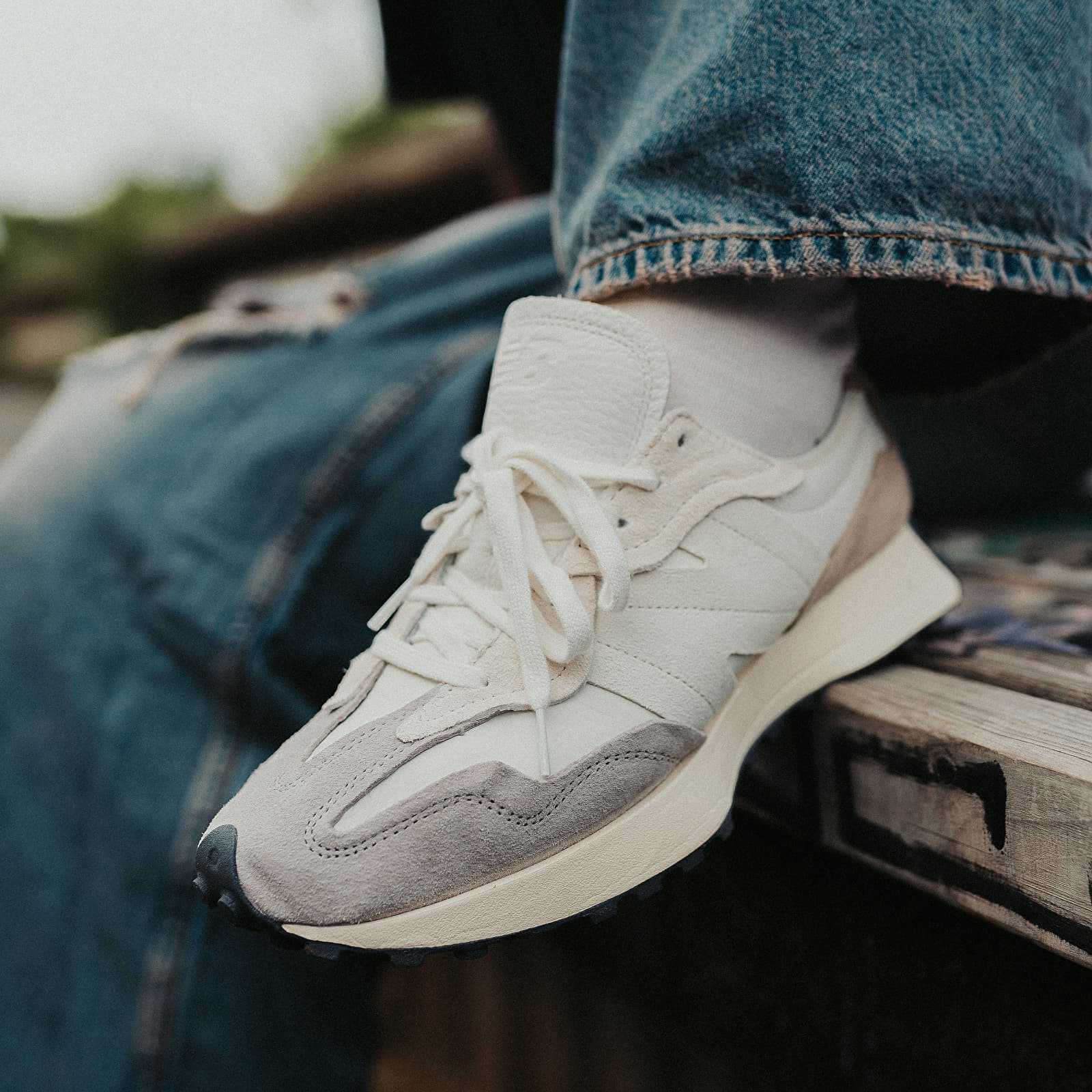 Мъжки кецове и обувки New Balance 327 Sea Salt