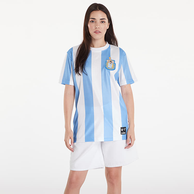 COPA x Maradona Argentina 1986 Retro Football Shirt UNISEX White/ Blue