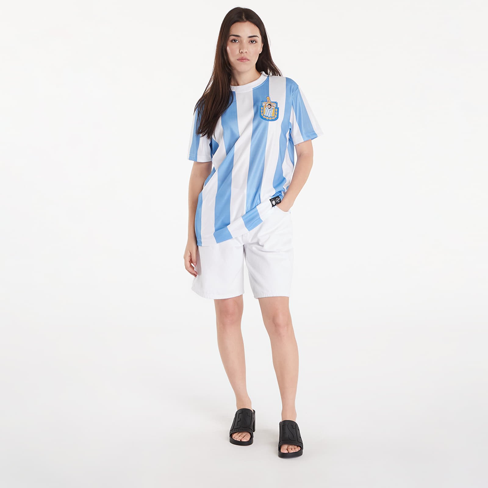 Jerseys COPA x Maradona Argentina 1986 Retro Football Shirt UNISEX White/ Blue