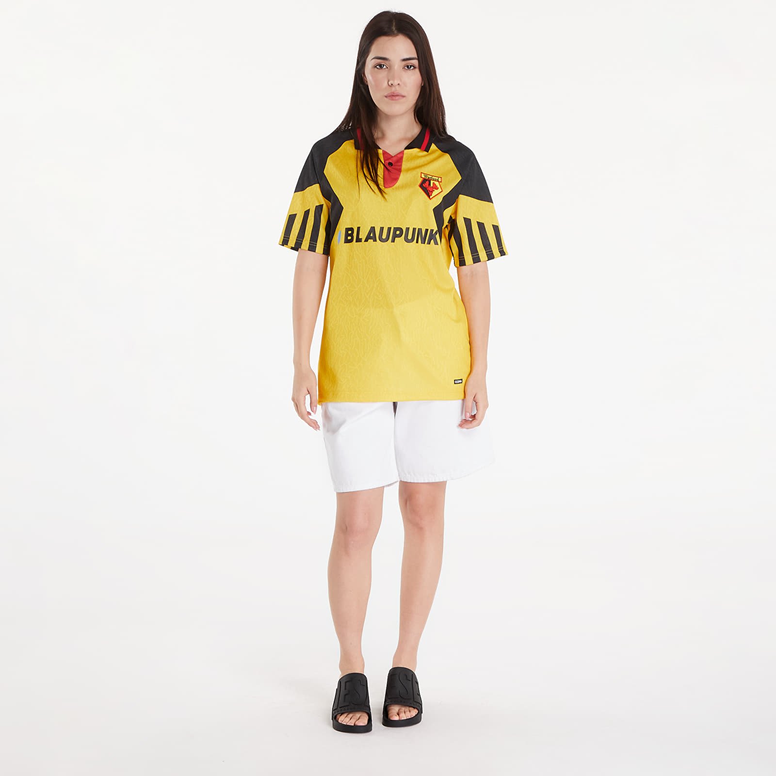 Jerseys COPA Watford FC 1994 - 95 Retro Football Shirt UNISEX Yellow/ Black