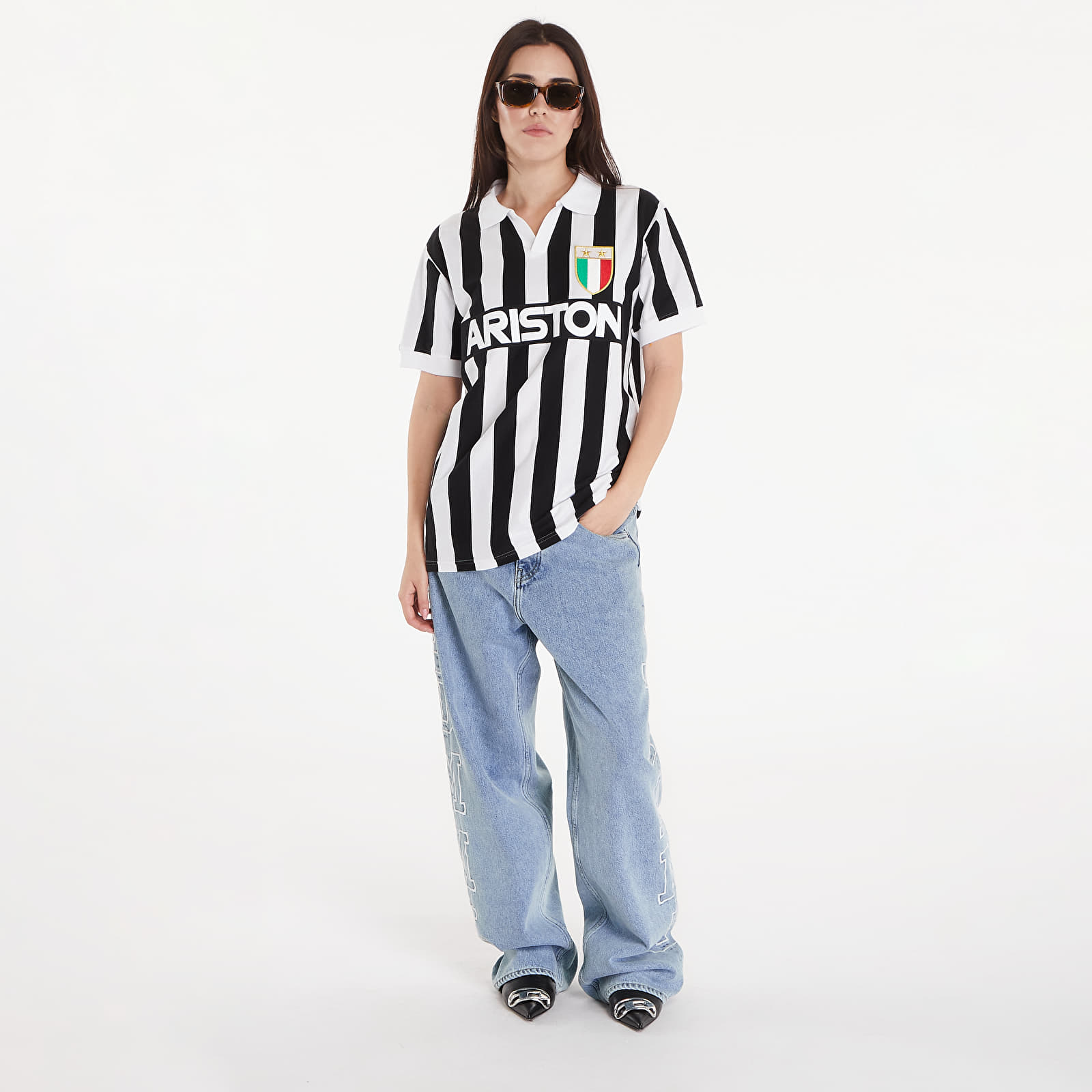 Jerseys COPA Juventus FC 1984 - 85 Retro Football Shirt UNISEX Black/ White