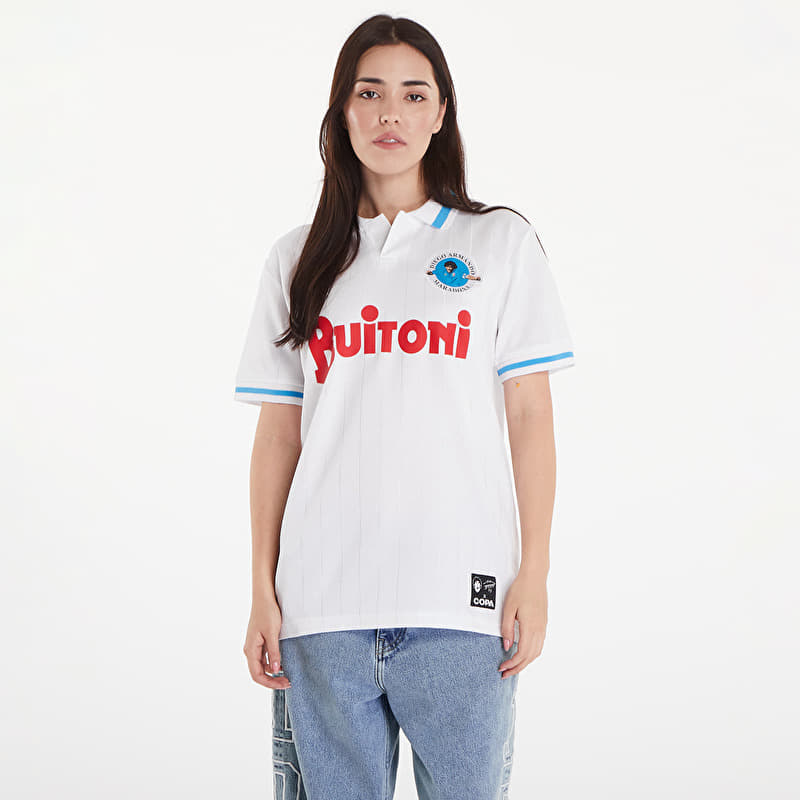 COPA x Maradona Napoli 1986-87 Away Retro Football Shirt UNISEX White