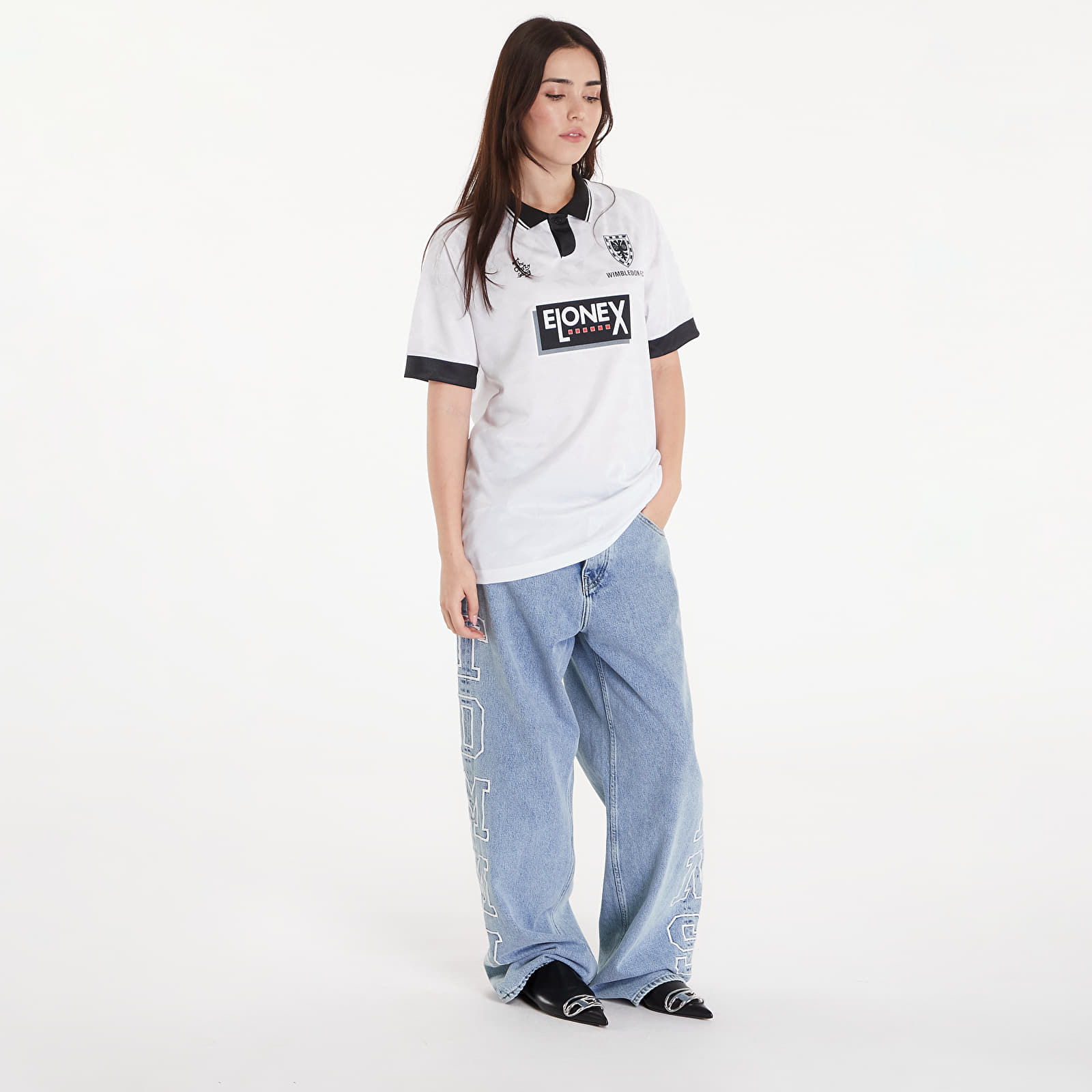 Dresy COPA Wimbledon FC 1994 - 95 Away Retro Football Shirt UNISEX White