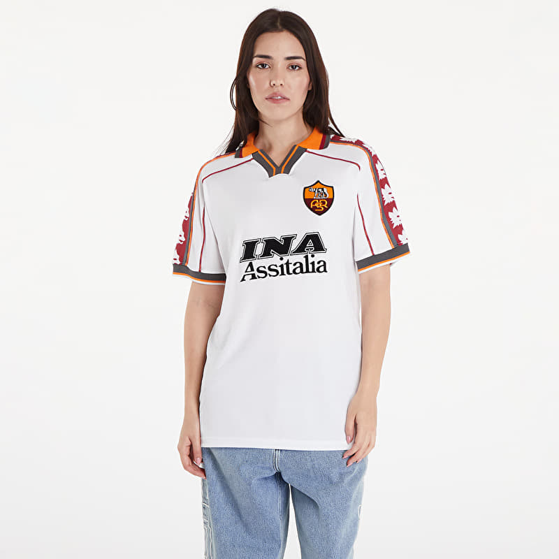 COPA AS Roma 1998 - 99 Away Retro Football Shirt UNISEX White