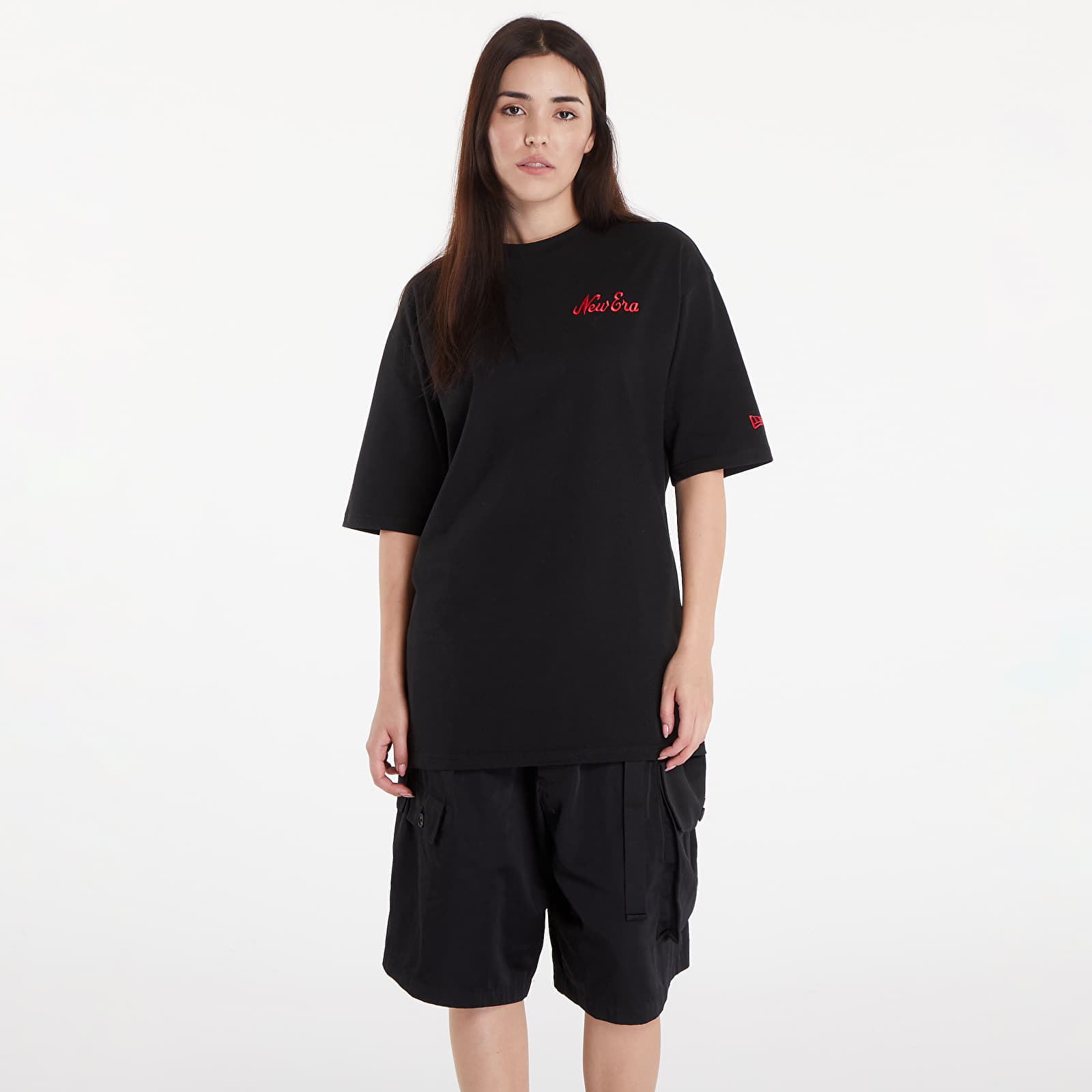 Koszulki New Era Food Graphic OS Tee UNISEX Black/ Lvr