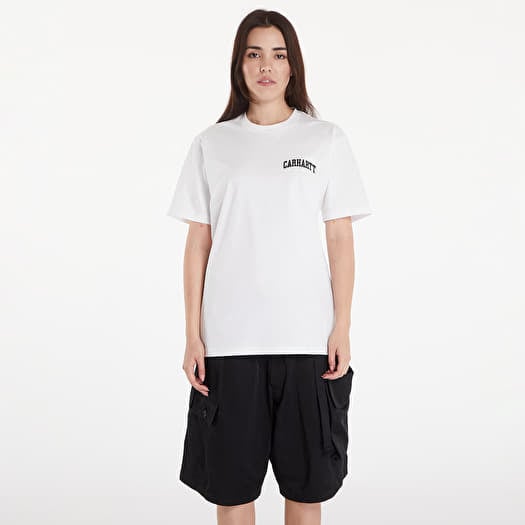 T-shirt Carhartt WIP S/S University Script T-Shirt White/ Black