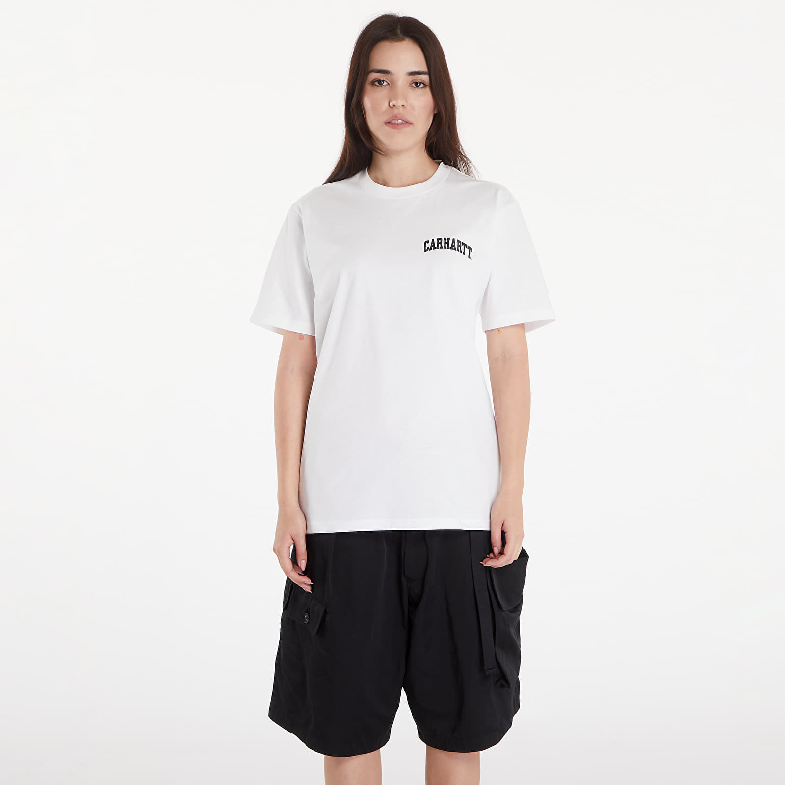 T-shirts Carhartt WIP S/S University Script T-Shirt White/ Black