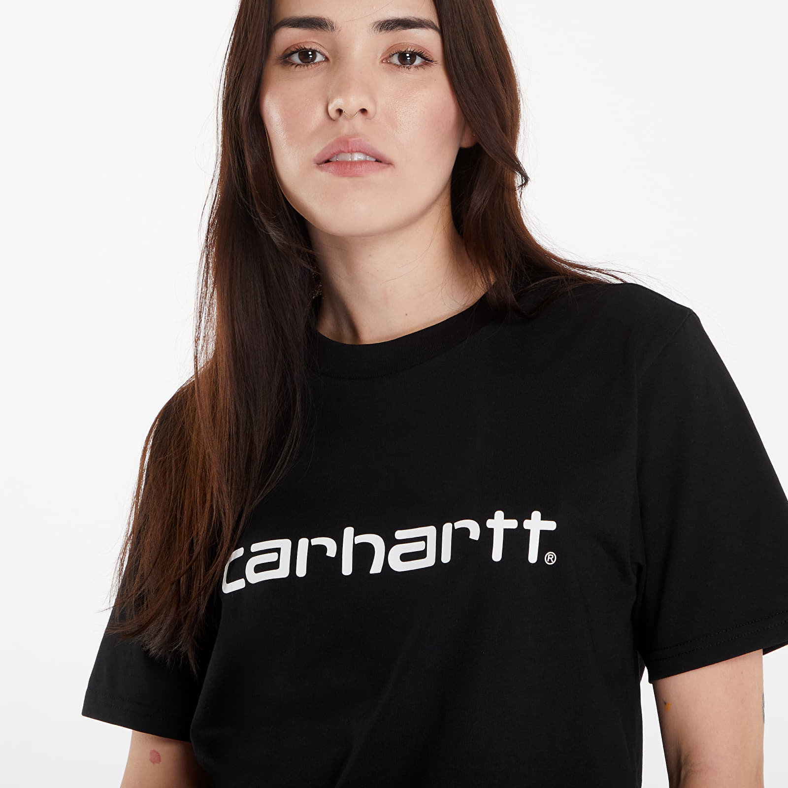 Camisetas Carhartt WIP S/S Script T-Shirt Black/ White 