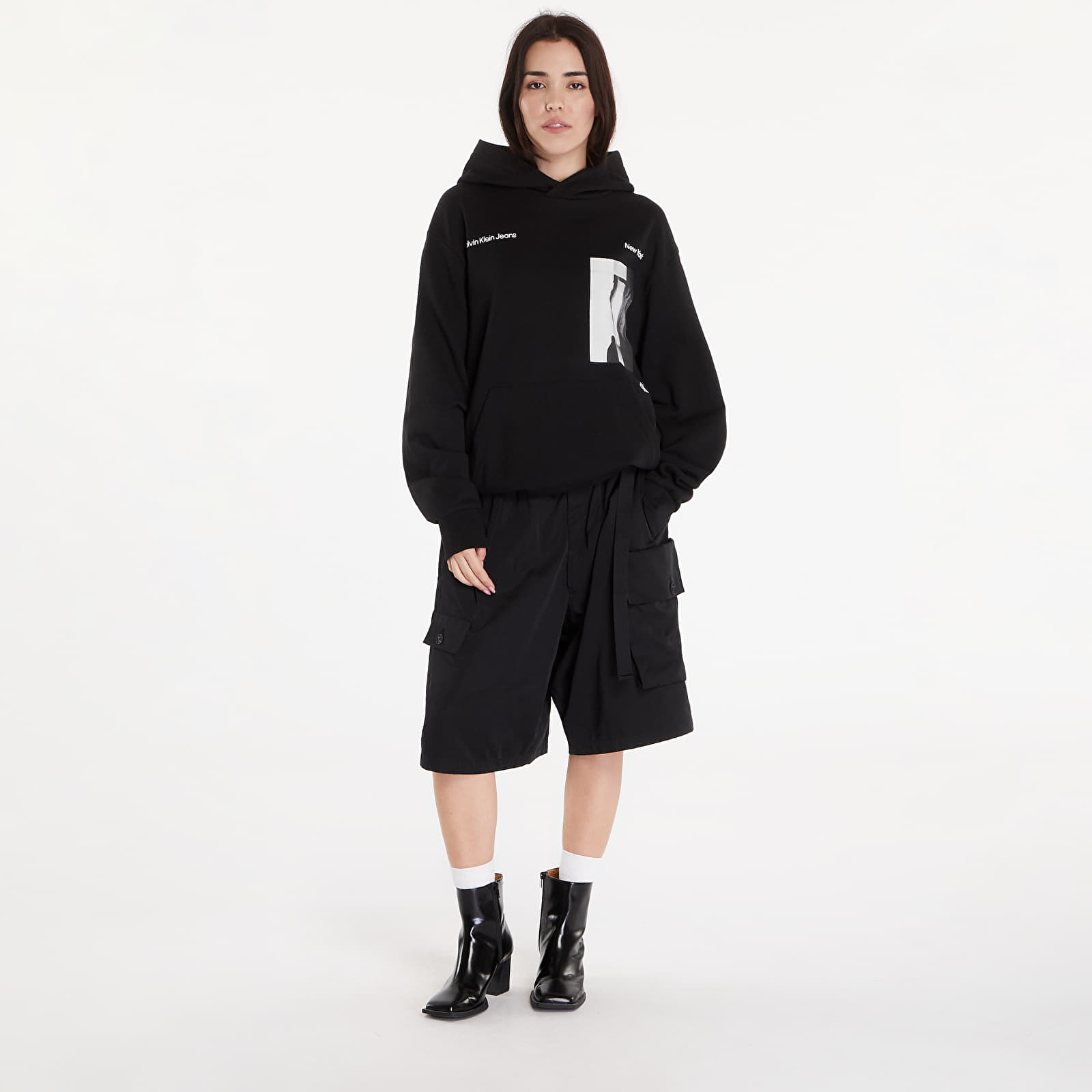 Felpe Calvin Klein Jeans Serenity Multi Graphic Hoodie UNISEX Black