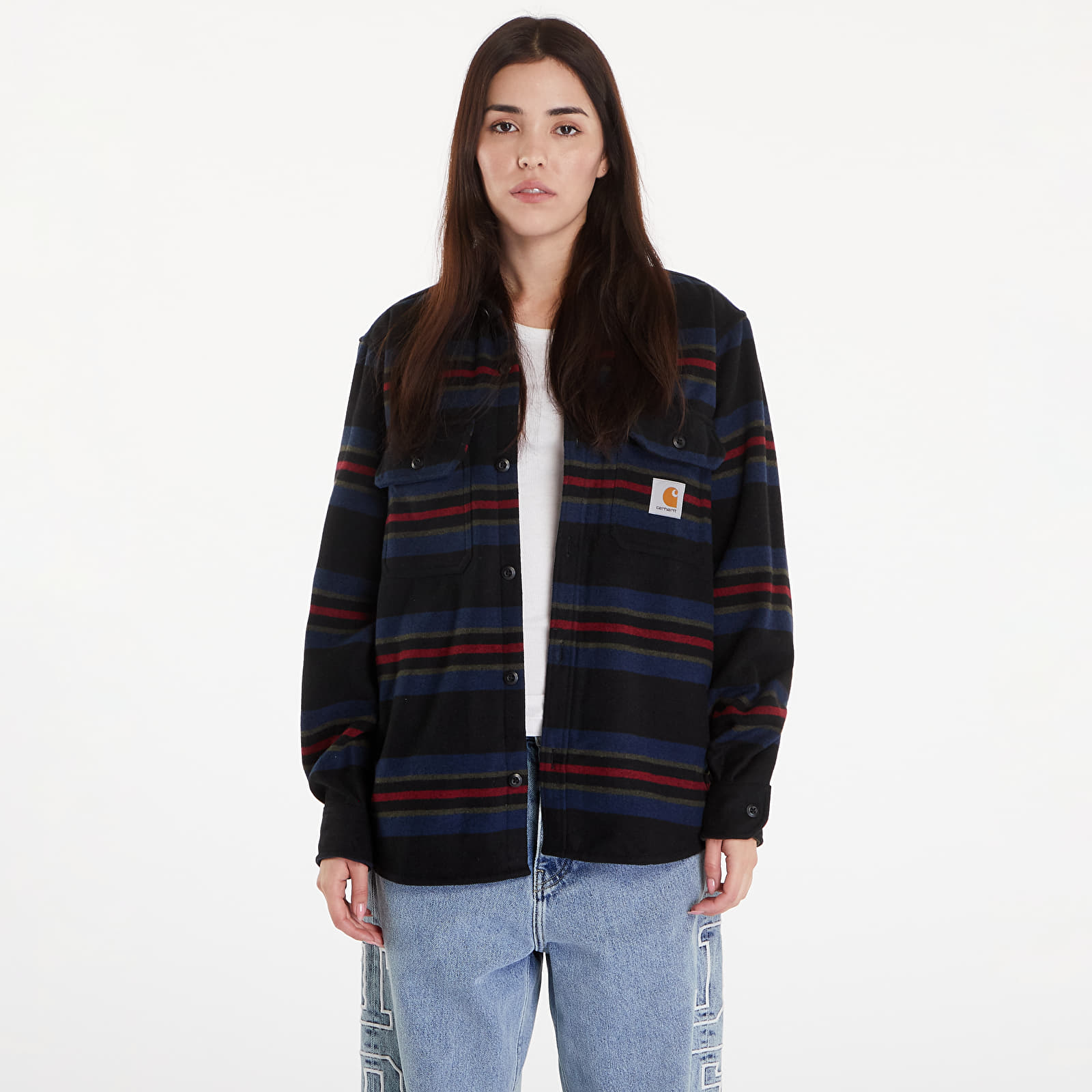Ingek Carhartt WIP Oregon Shirt Jac UNISEX Starco Stripe/ Black