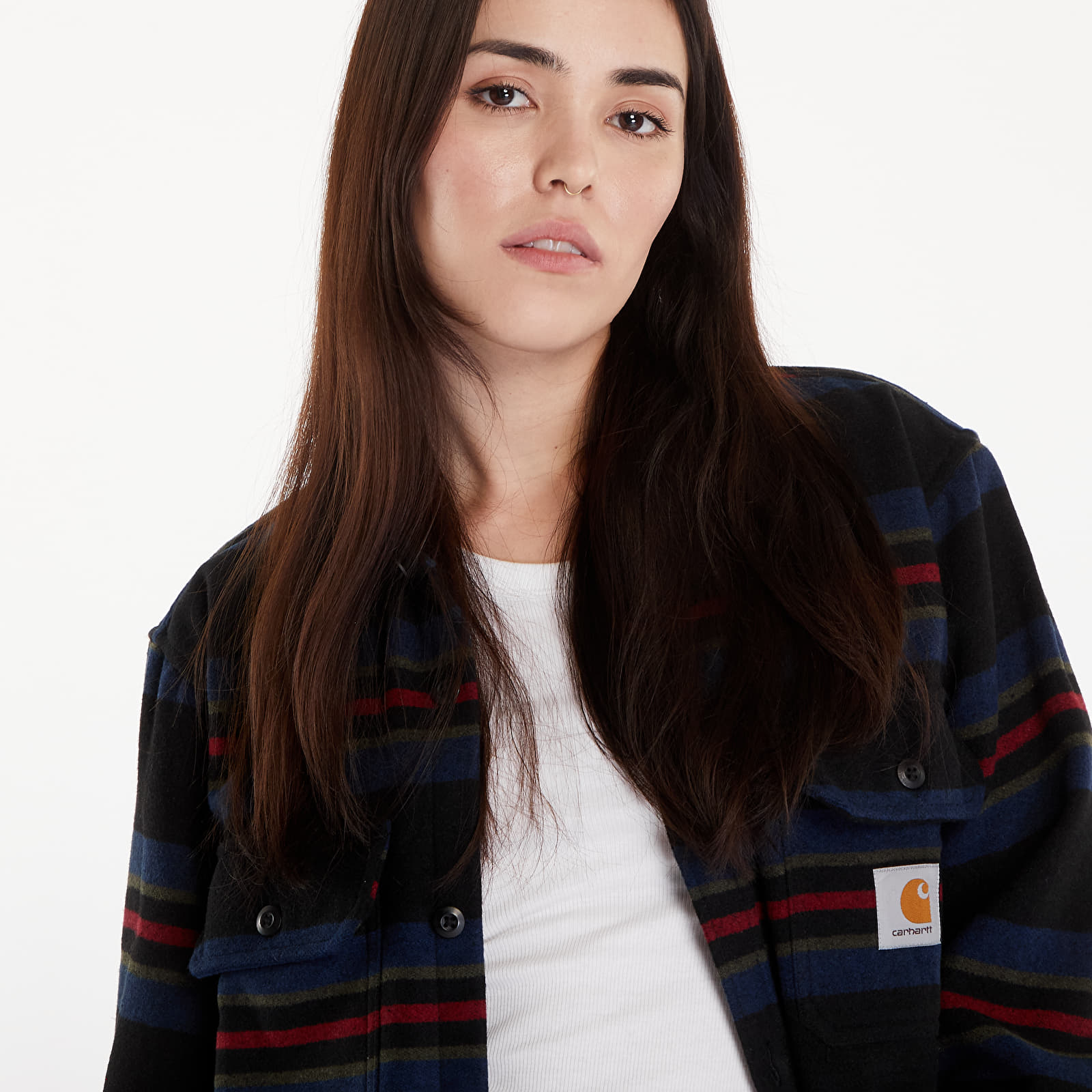 Ingek Carhartt WIP Oregon Shirt Jac UNISEX Starco Stripe/ Black