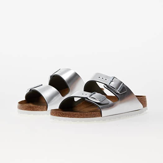 Birkenstock arizona metallic silver new arrivals