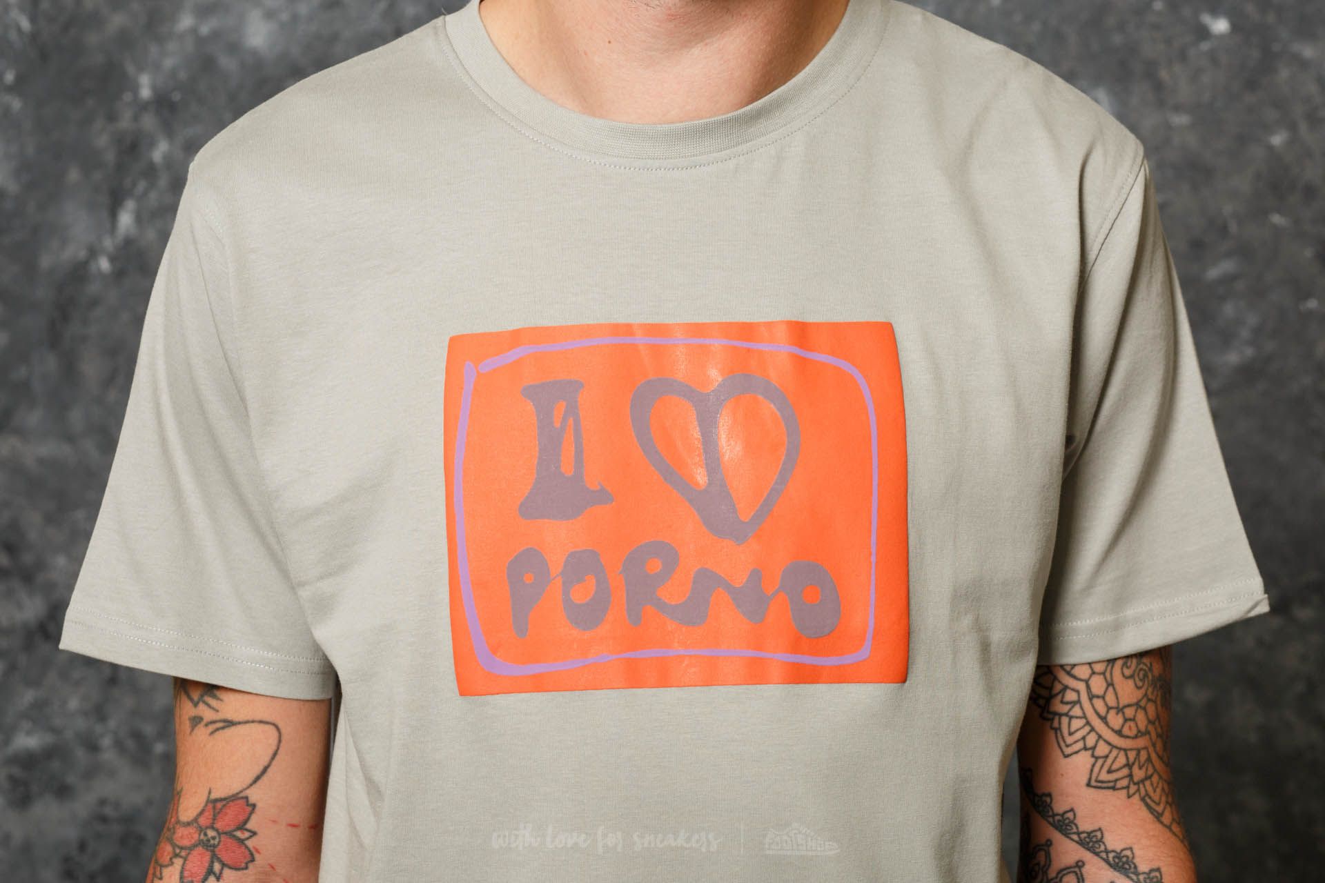 Футболки LIFE IS PORNO Amsterdam Sticker Collection Tee Grey