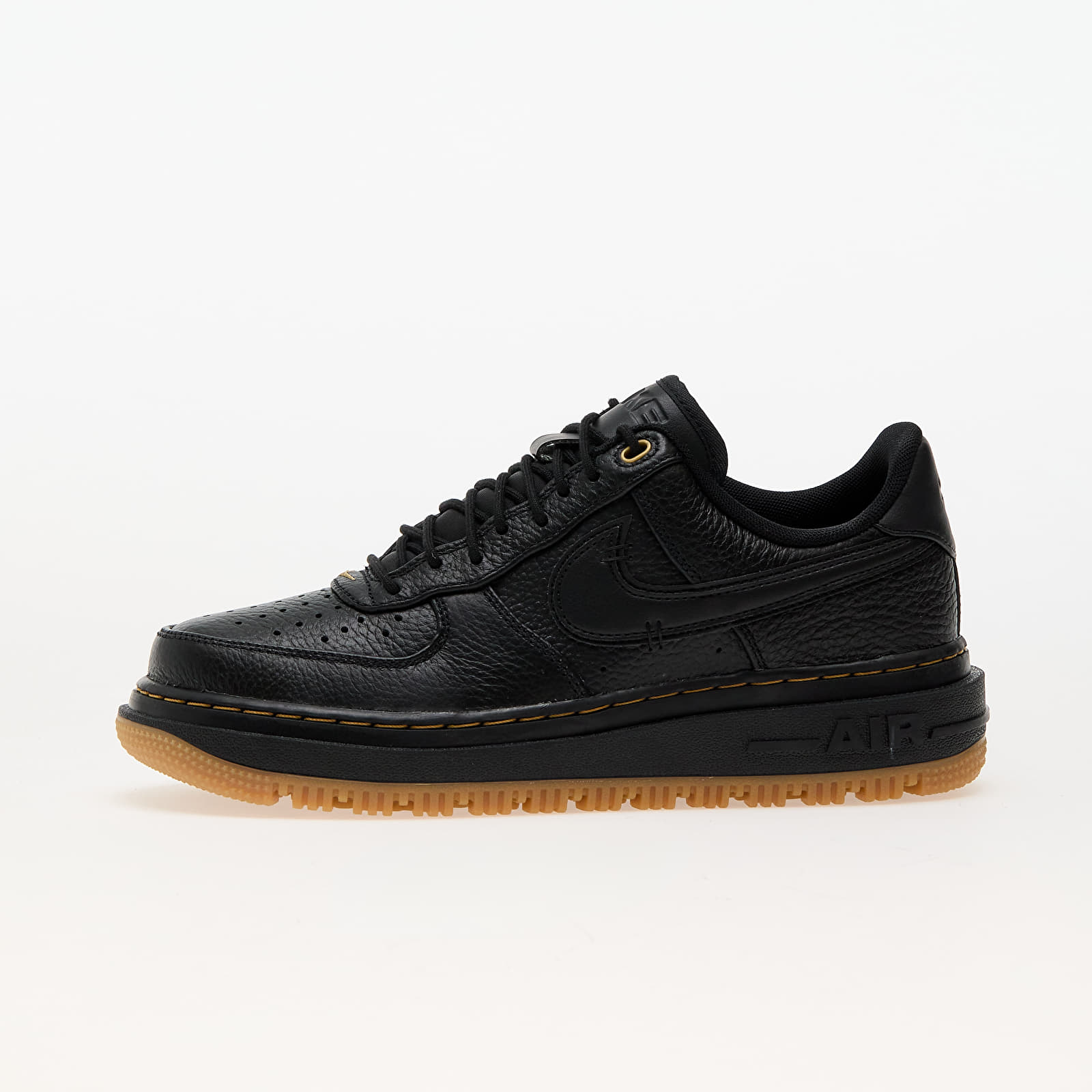 Buty męskie Nike Air Force 1 Luxe Black/ Black-Bucktan-Gum Yellow