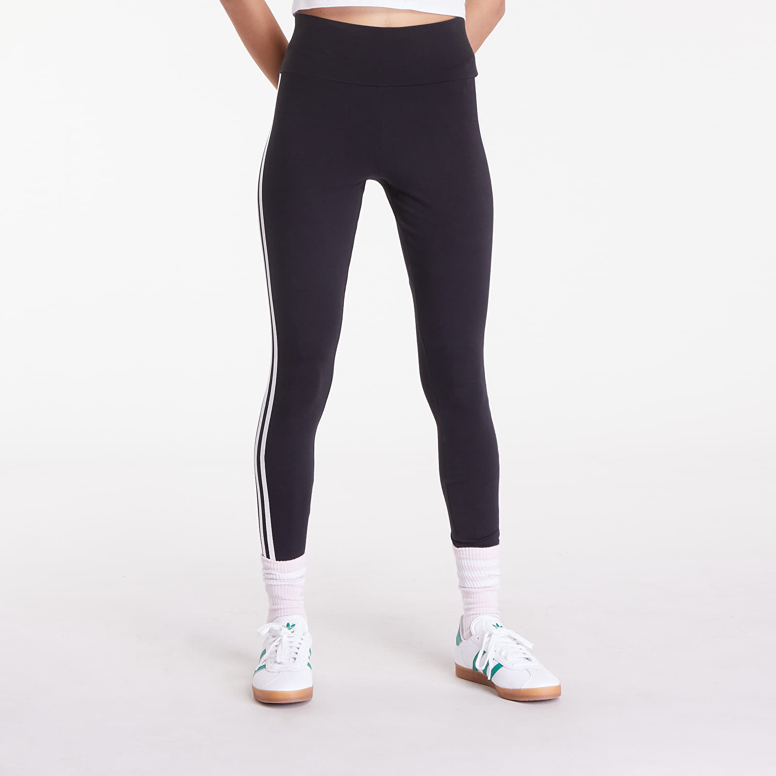 Women's leggings adidas 3-Stripes Leggings Black