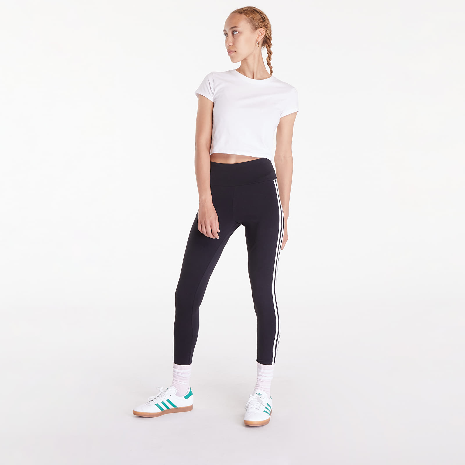 Women's leggings adidas 3-Stripes Leggings Black