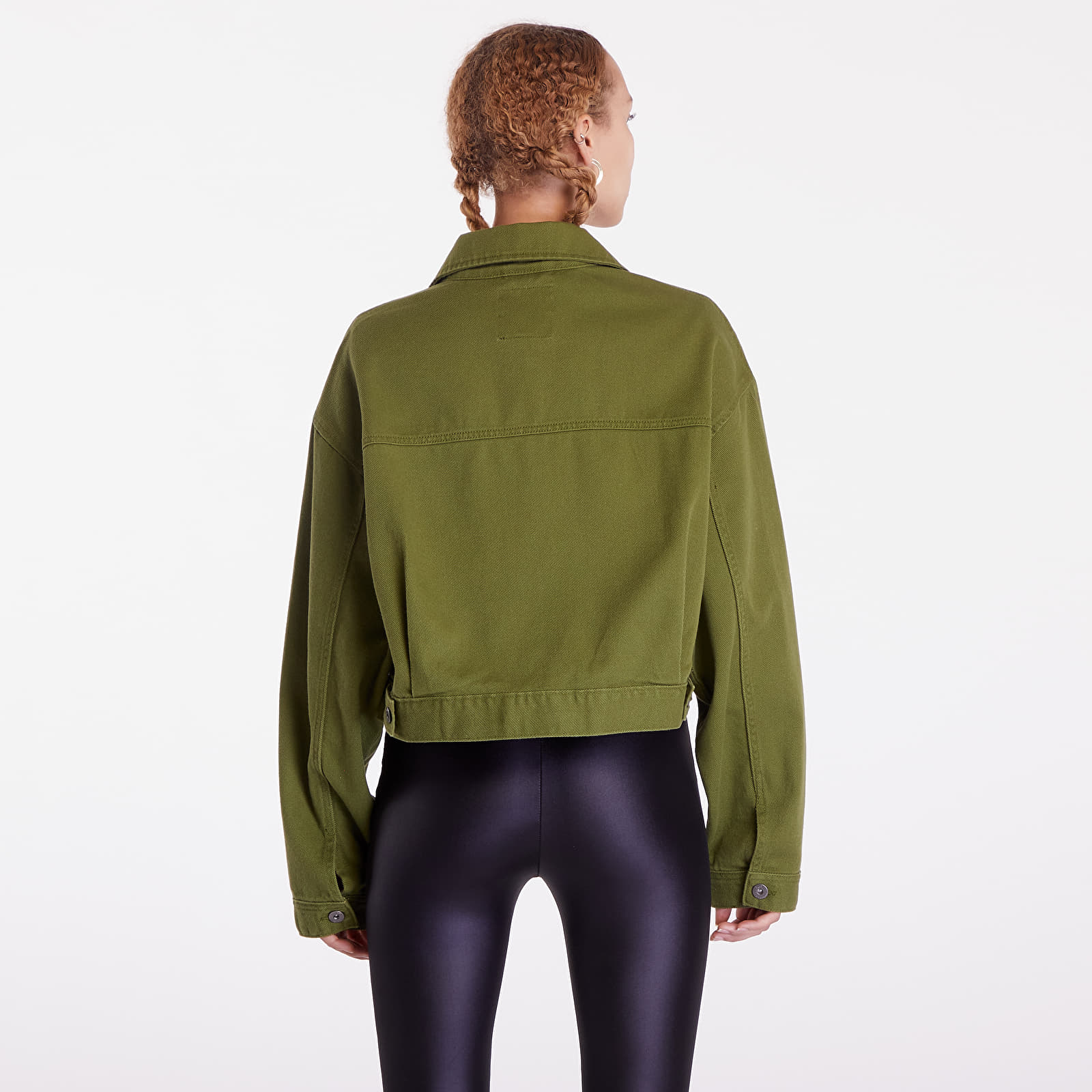 Jacken Vans Raynes Crop Trucker Jacket Pesto