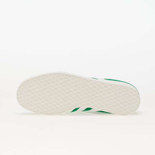 Adidas gazelle leather white green outlet