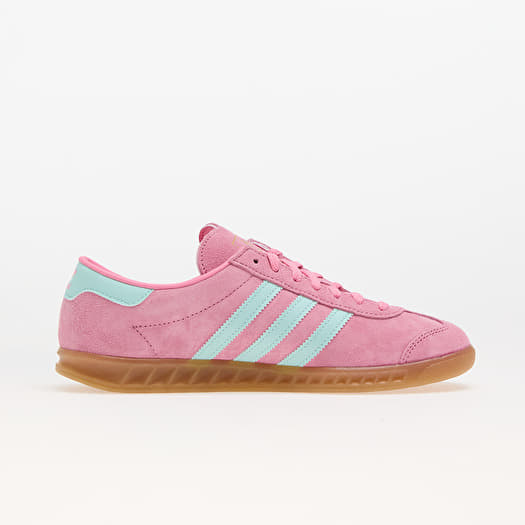 adidas gazelle silver green womens Adidas Unisex Hamburg 24 Bliss Pink / Semi Flash Aqua / Gum Low Top Sneakers