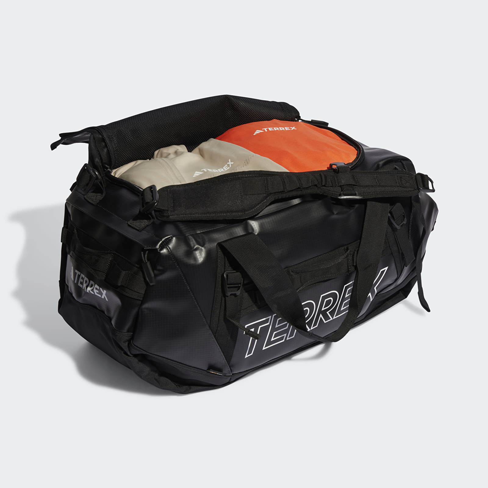 Duffle bag adidas Terrex RAIN.RDY Expedition Medium Duffel Bag 70 L Black/ White