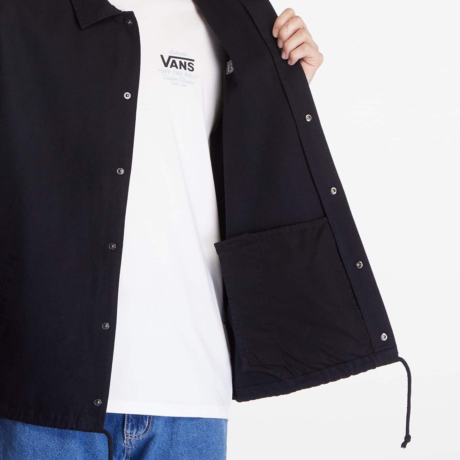 Men's jackets Vans Torrey Canvas Coach Jacket Black