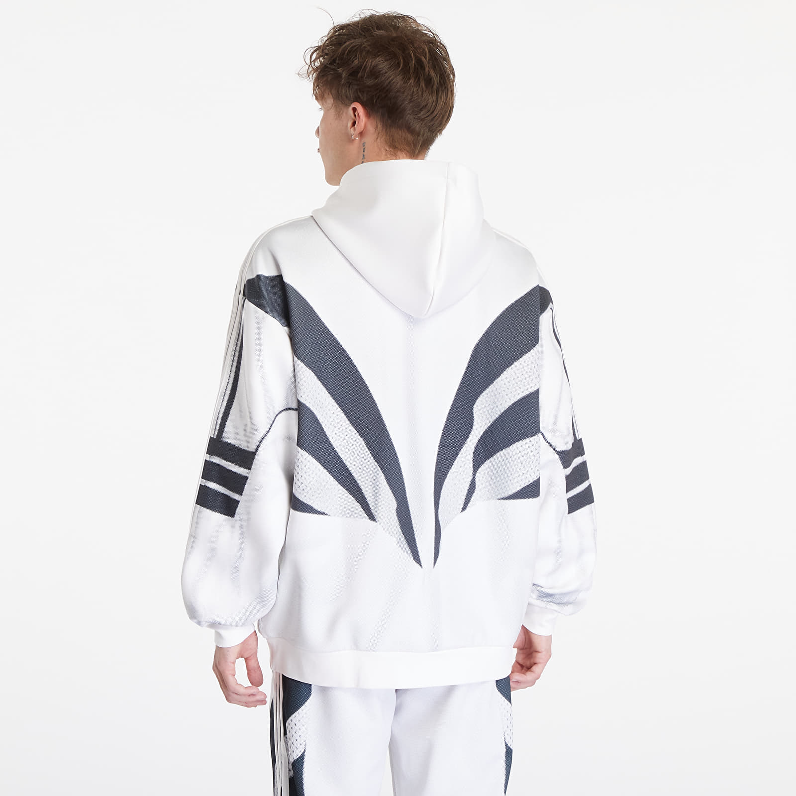 Hoodies and sweatshirts  adidas Prm Q3 Print Hd Cloud White