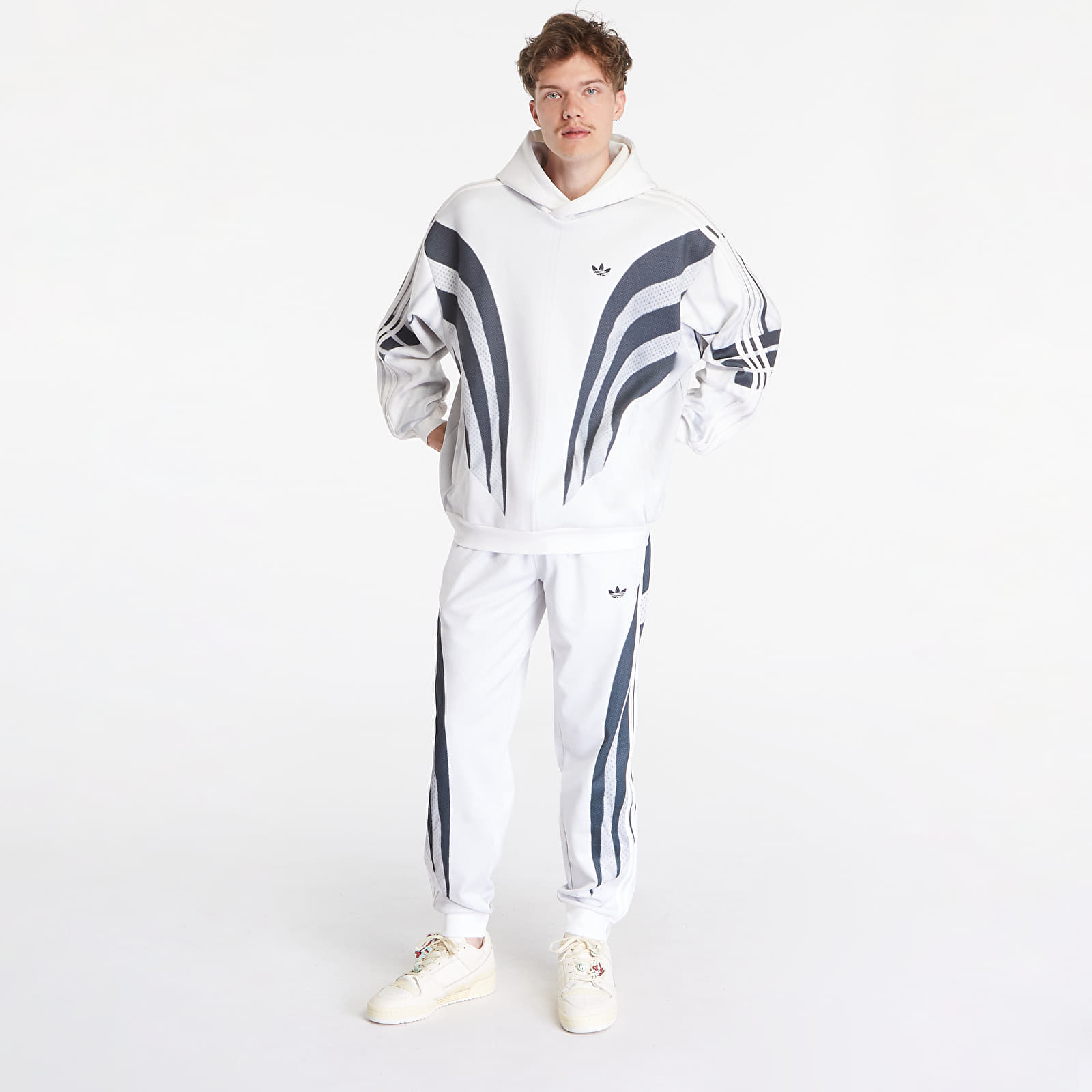 Hoodies and sweatshirts  adidas Prm Q3 Print Hd Cloud White