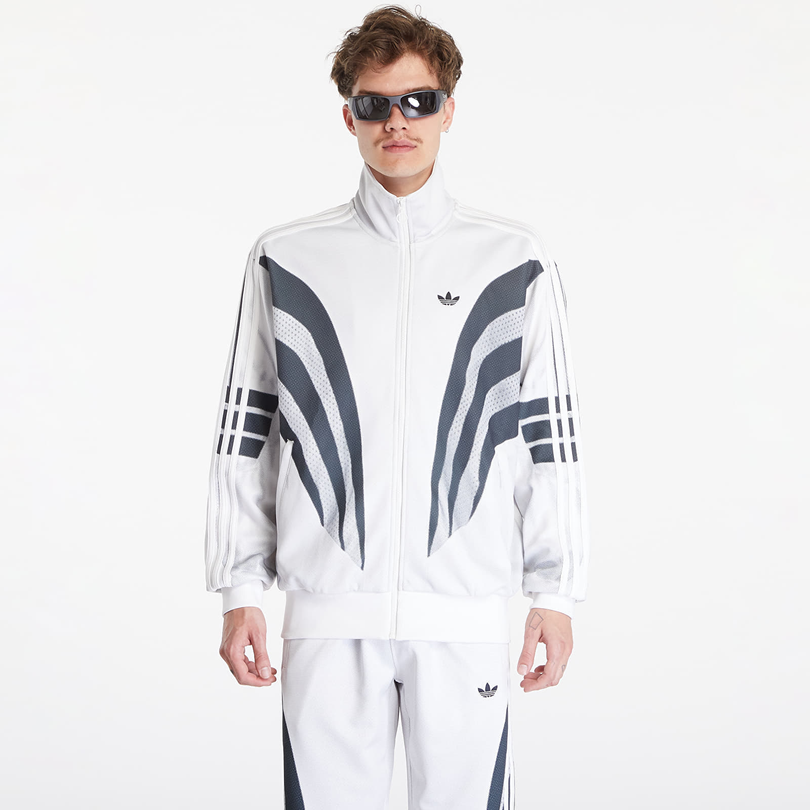Hanorac adidas Prm Q3 Print Tt Cloud White