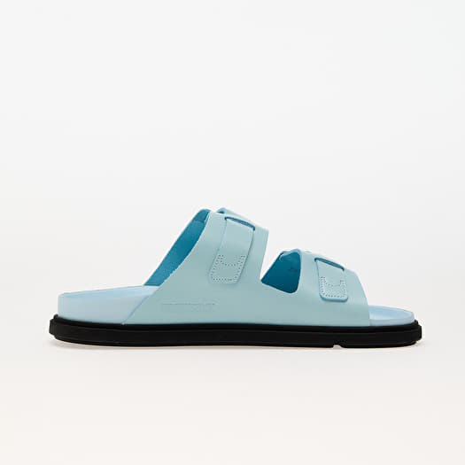 Birkenstock St Barths Natural Leather Mineral Blue | Footshop