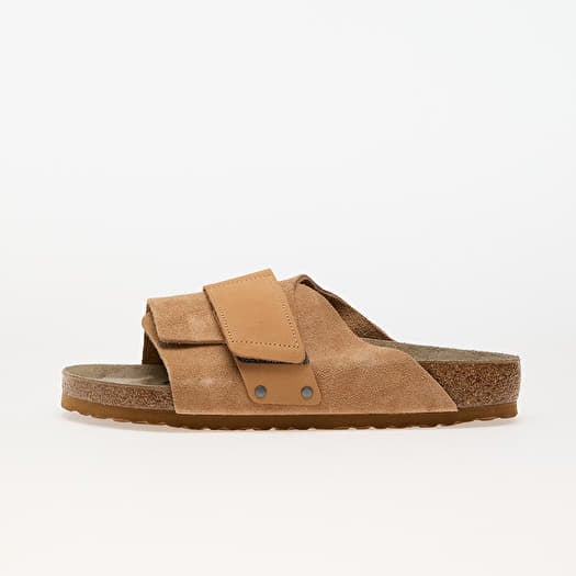 Birkenstock Kyoto Velvet Leather Soft Suede & Nubuck Clay