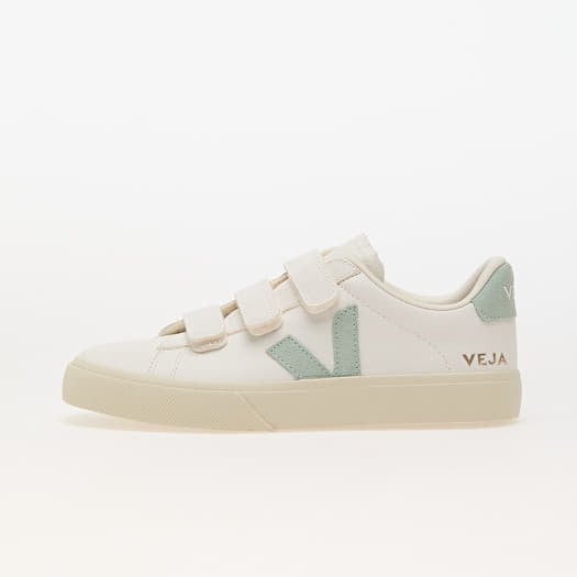 Veja W Recife Logo Chromefree Leather Extra White/ Matcha