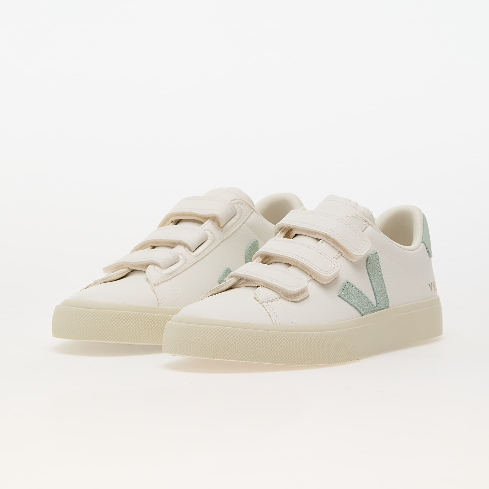 Női cipők Veja W Recife Logo Chromefree Leather Extra White/ Matcha